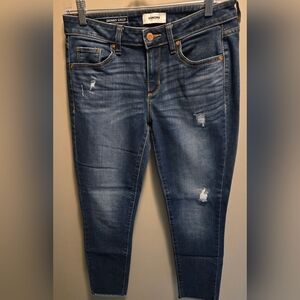 Sonoma Women's Distressed Blue Ankle Jeans